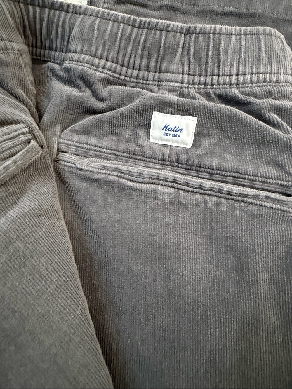 Katin Men's Corduroy Pants in gray xxl
